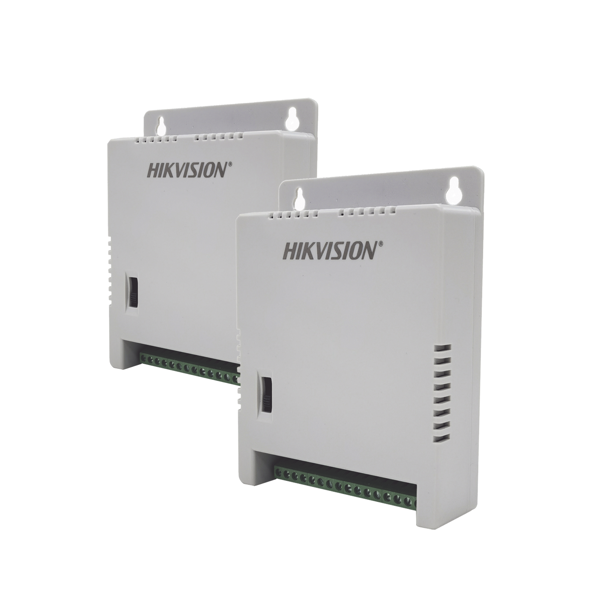 DS-2FA1205-C8/X2|2 Fuentes de Poder Regulada (12 Vcc / 13.5 Vcc / 15 Vcc) para 16 Cámaras / 1 Amp por Salida / Voltaje de Entrada 185 - 240 VCA / Soporta 4K / Modo para Largas Distancias